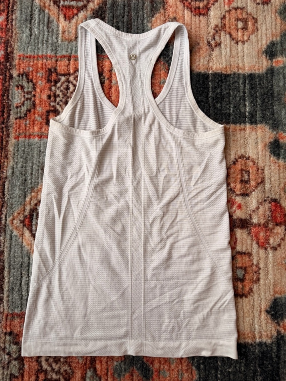 lululemon athletica White Textured Racerback Tank